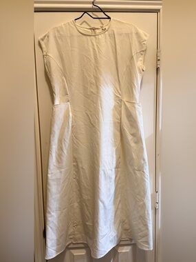Elegant Ivory Fit and Flare Dress